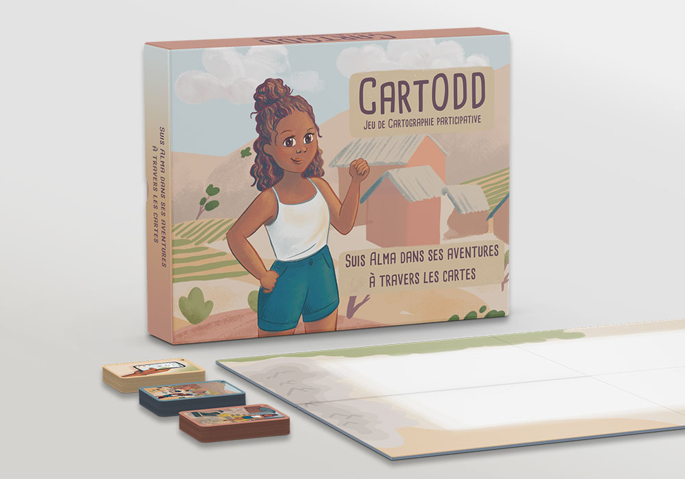 Mockup d'un jeu de société illustré